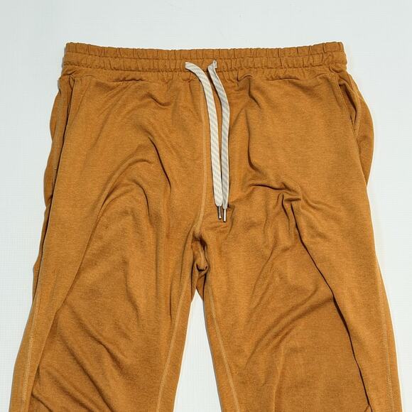 Vuori Jogger Pants Mens Gold Cuffed Sweatpants Drawstring Pockets Athletic - Picture 2 of 11